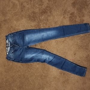 Blue skinny jeans